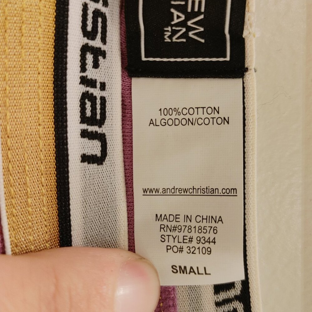 Vintage AC Grape Color Vibe Trunks w/Almost Naked Pouch - Small - Picture 5 of 6